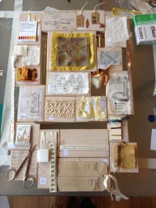 Layout of Textile Conservation commission by Ali Ferguson
