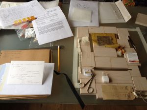 Planning stage of Textile Conservation commission by Ali Ferguson