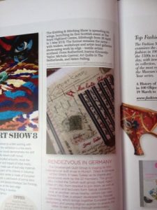Embroidery magazine page